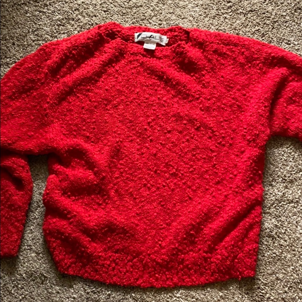 Bright Red Chaus Sweater